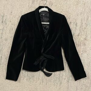 Zara black velvet blazer - Size M